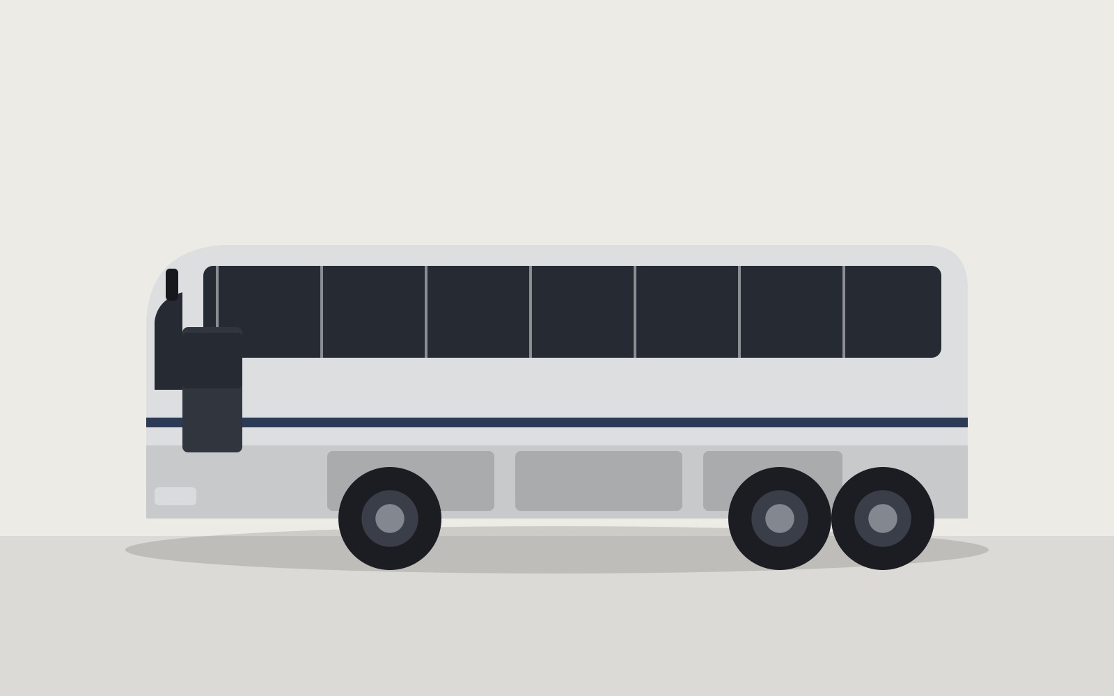 2008 MCI D4505 47-passenger ADA motorcoach, illustrated side profile