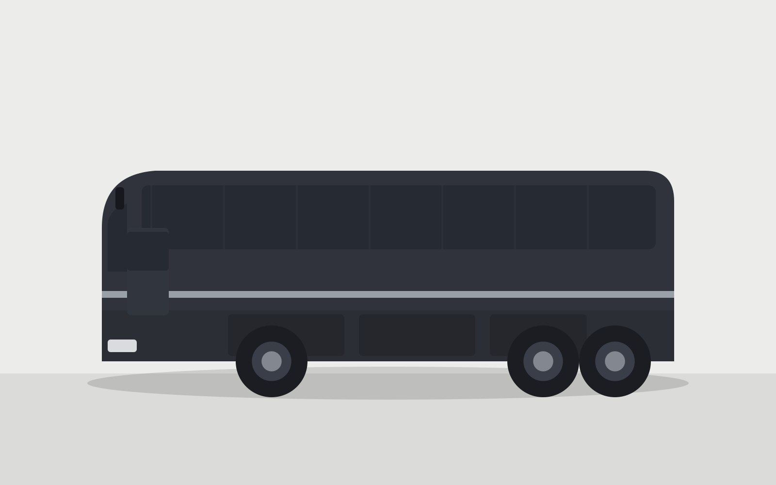 2011 Van Hool C2045 57-passenger motorcoach, illustrated side profile