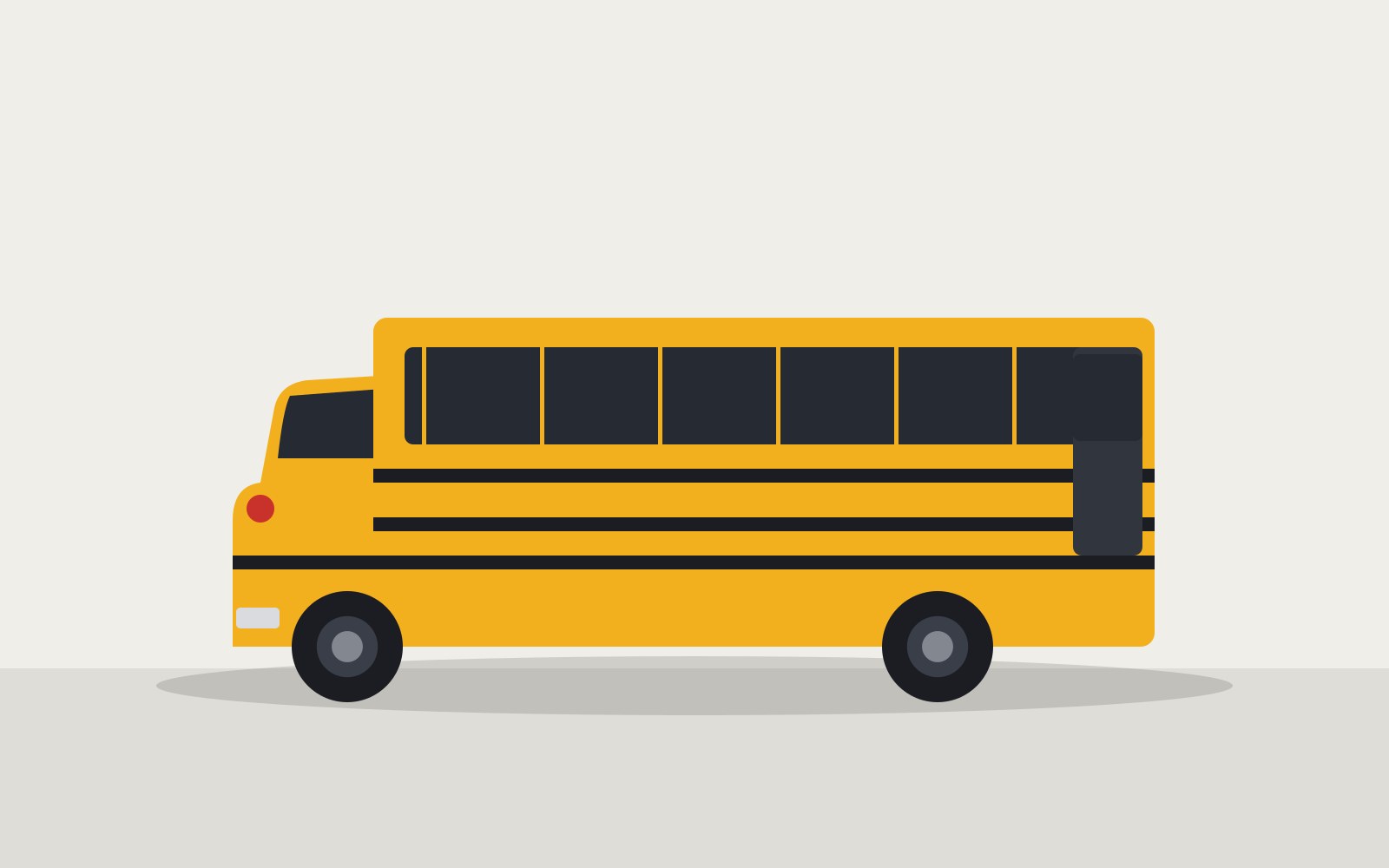 2014 IC Bus CE300 65-passenger school bus, illustrated side profile