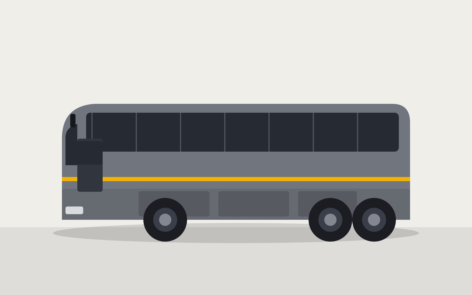 2017 Temsa TS 45 55-passenger motorcoach, illustrated side profile